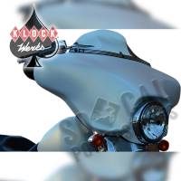 Klock Werks - Klock Werks Kerf (Klock Werks Logo) Flare Series Windshield Trim - Black/Chrome - KWW-01-0363 - Image 2