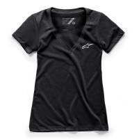 Alpinestars - Alpinestars Ageless V-Neck Womens T-Shirt - 1W38-73000-10-XS - Black - X-Small - Image 1