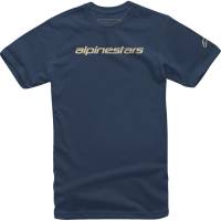 Alpinestars - Alpinestars Linear Wordmark T-Shirt - 1212720207128L - Navy/Stone - Large - Image 1