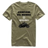 Alpinestars - Alpinestars Del Mondo Tee Shirt - 101773209-69-L - Army - Large - Image 1