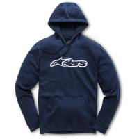 Alpinestars - Alpinestars Blaze Fleece Pullover Hoodie - 1037-53113-7020-2XL - Navy/White - 2XL - Image 1