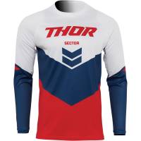 Thor - Thor Sector Chev Jersey - 2910-6463 - Red/Navy - 2XL - Image 1
