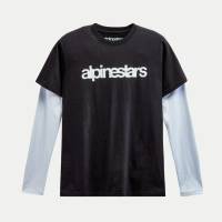 Alpinestars - Alpinestars Stack Knit Long-Sleeve T-Shirt - 1213713001020L - Black/White - Large - Image 1