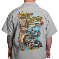 Lethal Threat - Lethal Threat Flying Tiger Pinup Shop Shirt - DG60158-4XL - Gray - 4XL - Image 1