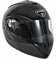 Zoan - Zoan Optimus Solid Snow Helmet with Double Lens Shield - 038-019SN - Black - 3XL - Image 1