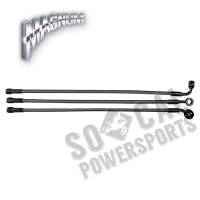 Magnum - Magnum Black Pearl Designer Series Front Upper Brake Line - 3/8in./10mm, 35deg. Banjo - 19in. - 47119 - Image 2