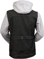 Z1R - Z1R Denim Womens Hoodie - 2840-0135 - Black/Gray - Small - Image 2