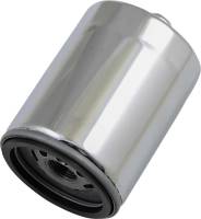 Drag Specialties - Drag Specialties Spin-On High Capacity Oil Filters with Nut - Chrome - 0712-0642 - Image 1