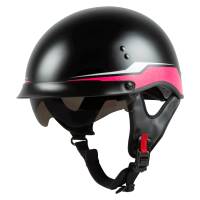 G-Max - G-Max HH-65 Full Dressed Source Helmet - H9652173 - Black/Pink - X-Small - Image 1