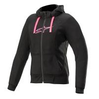Alpinestars - Alpinestars Stella Chrome Womens Sport Hoodie - 42109201039S - Black/Pink - Small - Image 1
