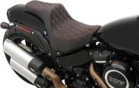 Drag Specialties - Drag Specialties Predator III Seat - Double Diamond - Red Thread - 0802-1074 - Image 2