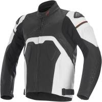 Alpinestars - Alpinestars Core Leather Jacket - 31013161260 - Black/White - 50 - Image 1