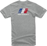 Alpinestars - Alpinestars World Tour T-Shirt - 1211720101026L - Heather Gray - Large - Image 1