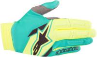 Alpinestars - Alpinestars Aviator Gloves - 3560318-578-SM - Yellow Fluo/Teal - Small - Image 1