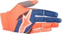 Alpinestars - Alpinestars Aviator Gloves - 3560318-470-LG - Orange Fluo/Dark Blue - Large - Image 1