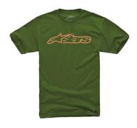 Alpinestars - Alpinestars Blaze T-Shirt - 1032720326940S - Green/Orange - Small - Image 1