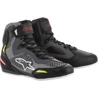 Alpinestars - Alpinestars Faster-3 Rideknit Riding Shoes - 25103191315-8.5 - Black/Gray/Red/Fluo Yellow - 8.5 - Image 1