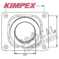 Kimpex - Kimpex Carburetor Mounting Flange - 07-104-06 - Image 2