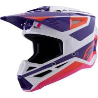 Alpinestars - Alpinestars SM3 Heat Helmet - 8301026-2052-S - White/Purple/Pink Glossy - Small - Image 1
