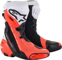 Alpinestars - Alpinestars Supertech R Vented Boots - 2220121-124-47 - Black/White/Red Fluo - 12 - Image 1