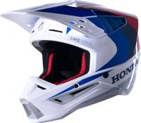 Alpinestars - Alpinestars S-M5 Honda Helmet - 8308123-2217-XS - White/Blue/Red - X-Small - Image 1