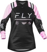 Fly Racing - Fly Racing F-16 Womens Jersey - 377-821S - Black/Lavender - Small - Image 1