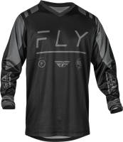 Fly Racing - Fly Racing F-16 Jersey - 377-9214X - Black/Charcoal - 4XL - Image 1