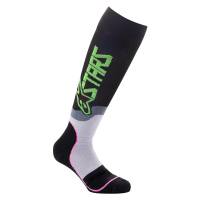 Alpinestars - Alpinestars MX Plus-2 Socks - 4701920-1669-S - Black/Green Neon/Pink Fluo - Small - Image 1