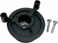 Arlen Ness - Arlen Ness Billet Sucker Stage I Air Filter Kit with Steel Cover - Smooth Black - Red Filter - 18-326 - Image 3