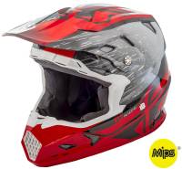 Fly Racing - Fly Racing Toxin Resin Youth Helmet - 73-8522-2-YM - Red/Black - Medium - Image 1