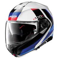 Nolan - Nolan N100-5 Hilltop Helmet - N155275630491 - Metal White/Blue/Red - Large - Image 1