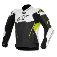 Alpinestars - Alpinestars Atem Leather Jacket - 310651512552 - White/Black/Fluorescent Yellow - 42 - Image 1