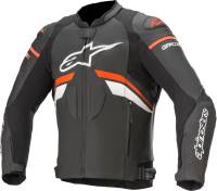 Alpinestars - Alpinestars GP Plus R V3 Leather Jacket - 3100520-1321-54 - Black/Fluo Red/White - 44 - Image 1