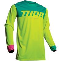 Thor - Thor Pulse Factor Jersey - 2910-5305 - Acid/Teal - X-Large - Image 1
