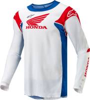 Alpinestars - Alpinestars Honda Racer Iconic Jersey - 3768023-2027-M - White/Bright Blue/Bright Red - Medium - Image 1