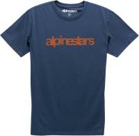 Alpinestars - Alpinestars Heritage Word T-Shirt - 12107300670302X - Navy/Red - 2XL - Image 1