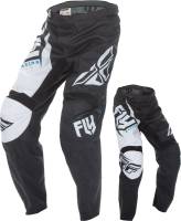 Fly Racing - Fly Racing F-16 Youth Pants (2017) - 370-93026 - Black/White - 26 - Image 1