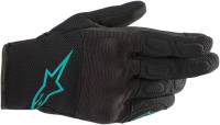 Alpinestars - Alpinestars Stella S-Max Drystar Womens Gloves - 3537620-1170-M - Black/Teal - Medium - Image 1