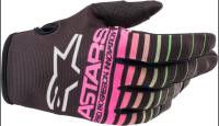 Alpinestars - Alpinestars Radar Youth Gloves - 3541822-1669-M - Black/Green Neon/Pink Fluo - Medium - Image 1