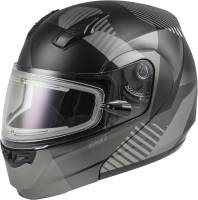G-Max - G-Max MD-04S Reserve Helmet with Elecric Shield - M4041578 - Matte Dark Silver/Black - 2XL - Image 1
