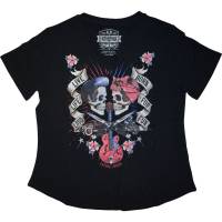 Lethal Threat - Lethal Threat Speed and Sound Womens V-Neck T-Shirt - LA70200-2X - Black - 2XL - Image 1