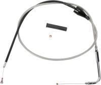 Drag Specialties - Drag Specialties Alternative Length Braided Idle Cable - 48in. - 5343204B - Image 1