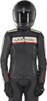Alpinestars - Alpinestars Stella Dyno V2 Womens Leather Jacket - 3112518-1830-40 - Black/Stone/Red - 4 - Image 2