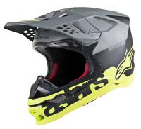 Alpinestars - Alpinestars Supertech M8 Radium Helmet - 8301519-1305-X - Black Matt/Mid Gray/Yellow Fluo - X-Large - Image 1