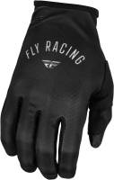 Fly Racing - Fly Racing Lite Youth Gloves - 377-610YL - Black/Light Gray - Large - Image 1