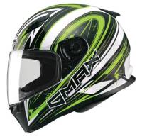 G-Max - G-Max FF49 Warp Helmet - G7491676 TC-23 - Warp White/Hi-Viz Green - Large - Image 1
