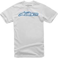 Alpinestars - Alpinestars Blaze Youth T-Shirt - 303872000272S - White/Blue - Small - Image 1