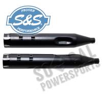 S&S Cycle - S&S Cycle MK45 4-1/2in. Performance Muffler - Black with Black/Machined Tracer End Caps - 550-0625 - Image 2