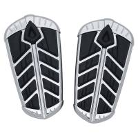 Kuryakyn - Kuryakyn Spear Passenger Floorboard Inserts - Chrome - 5656 - Image 1