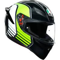 AGV - AGV K-1 Power Helmet - 210281O2I000710 - Gunmetal/White/Green - X-Large - Image 1